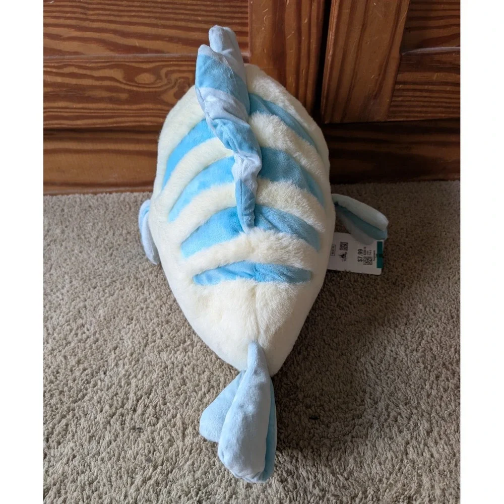Disney Japan Sleeping Flounder Plush & Blanket NWT Little Mermaid